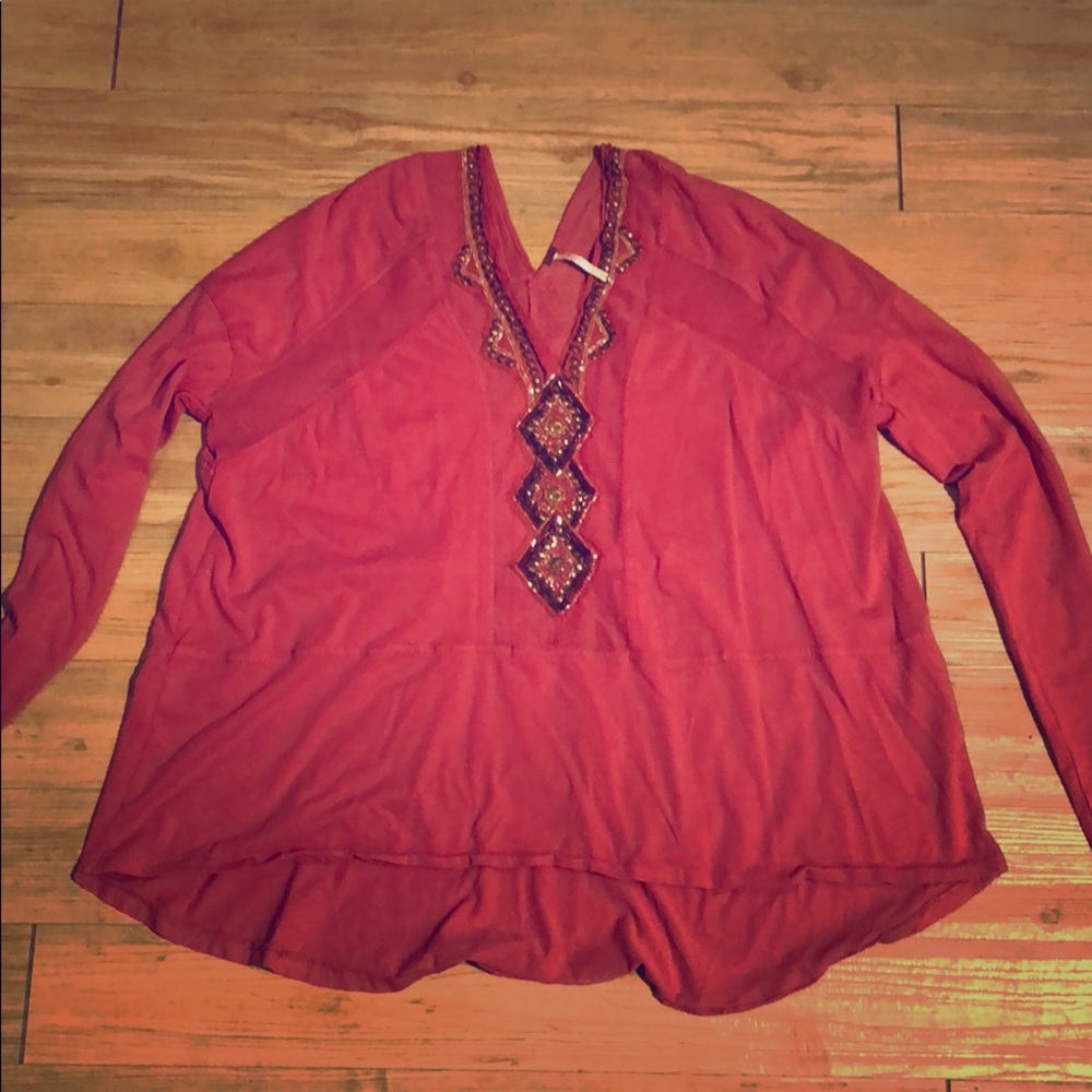 FreePeople oversized long sleeve top